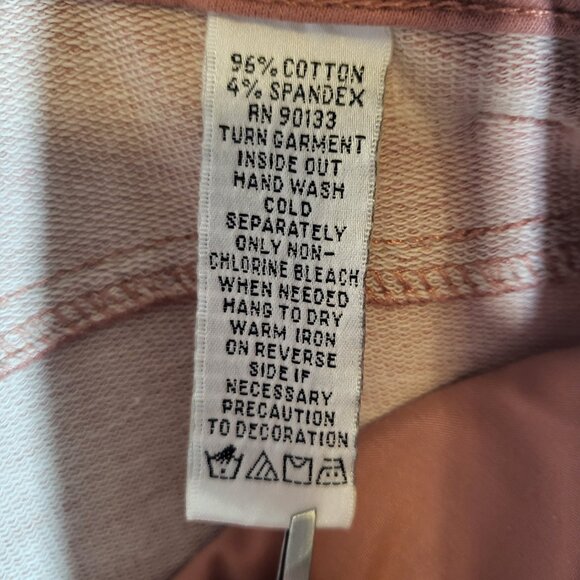 Dream Jeannes by Quacker Factory Women's Stretch Jeans Size 14 Tall Salmon Pink - Picture 11 of 11